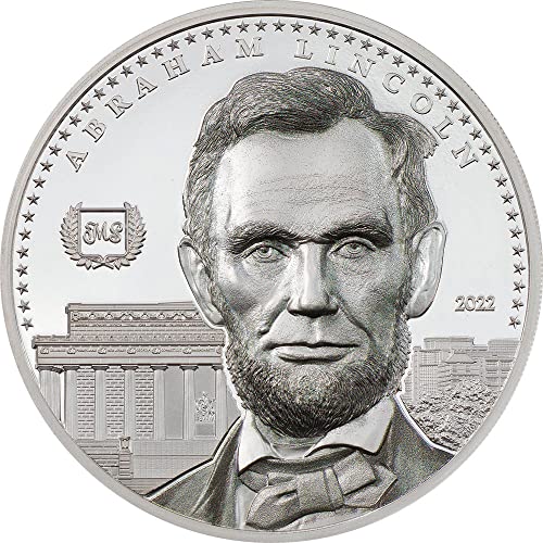 2022 de Abraham Lincoln Powercoin de Miles Standish 1 Oz Monedă de argint 5 $ Insulele Cook 2022 Dovadă