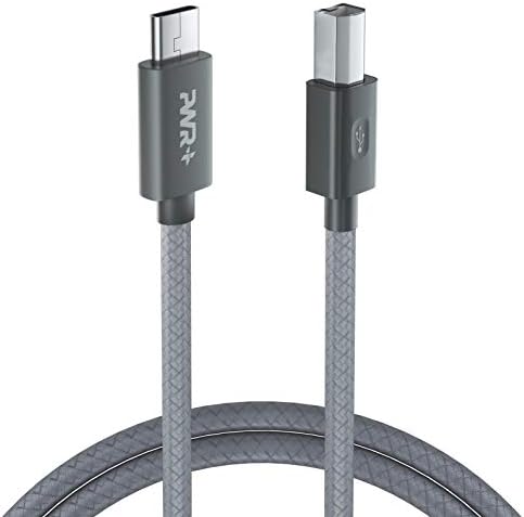 Cablu de imprimantă USB-C 10 ft Tip-C până la USB B 2.0 Viteză mare pentru MacBook Pro HP Canon Brother Epson Xerox Samsung