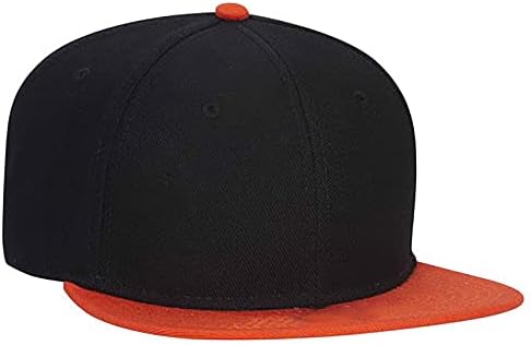 Ashen Fane Wool Blend 6 Panou Snapback Flat Bill Two Tone Hat