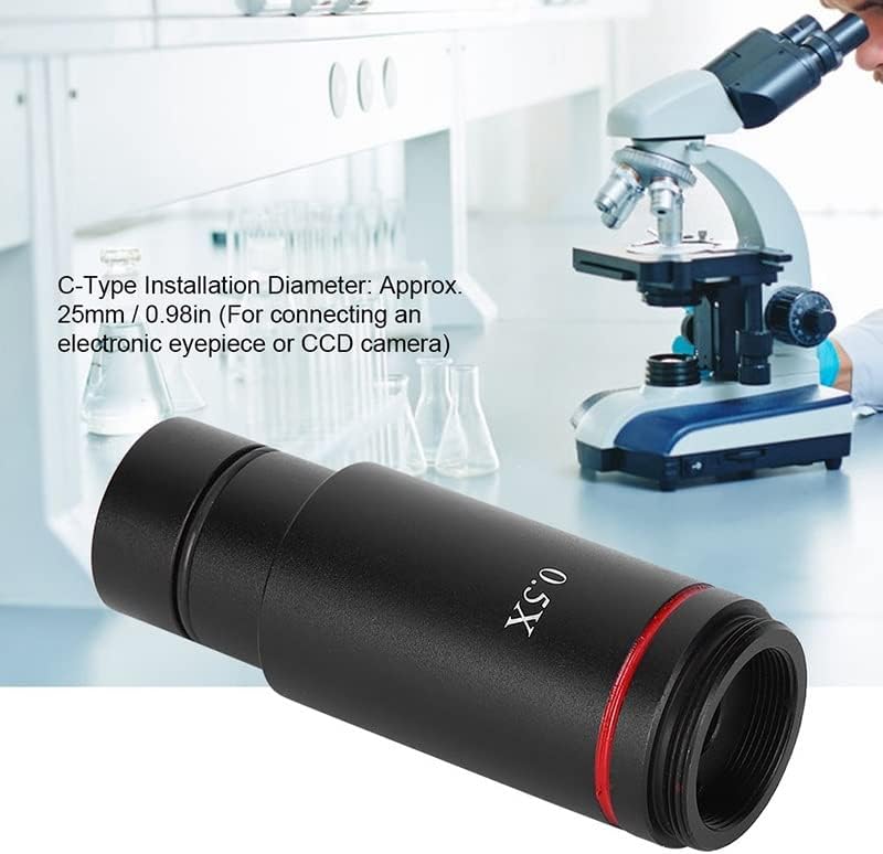 Riyibh microscop Accesorii kit Slide pregătirea camer 0.5 X C-Mount microscop aparat de fotografiat Adaptor 25mm releu lentile