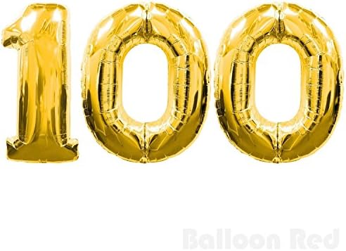 C-spin 16 inch 100 de aur cu folie de aur 16 100 de ani aniversare aniversare amintiri Decorațiuni de nuntă Balloane cu folie