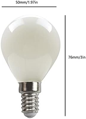 Ydjoo E14 LED Becuri 3w glob Becuri 30 Watt echivalent alb cald 3000K E14 bază G50/G16.5 LED sticlă rotund vanitate Becuri