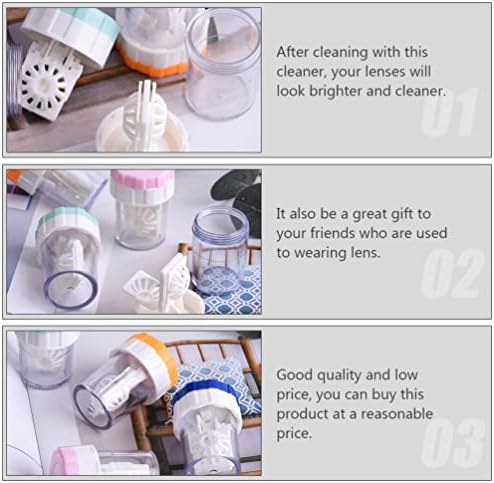 Curățători de contacte Mașină de curățare a lentilelor: 5PC -uri Manual de contact Instrument de curățare a vibrațiilor rapide