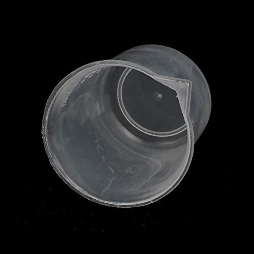X-Dree 5pcs 100ml PP Laborator Spout Container Cup Cup Clear (Taza de Medición del Envase del Canalón del Laboratorio de 5pcs