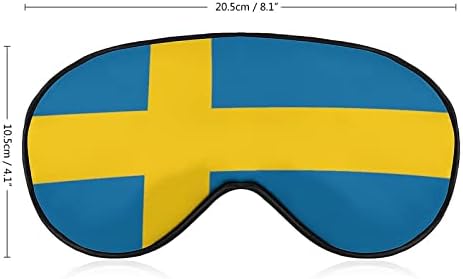 Suedia Flag Sleep Sleep Mask Ochi Cute Blindfold Acoperă ochi pentru femei pentru bărbați cadouri