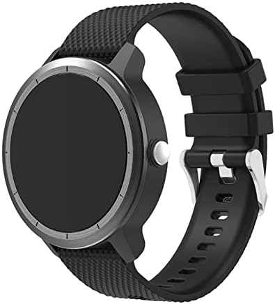 Murve 20mm silicon de cauciuc cu curea de ceas pentru Garmin Vivoactive 3/Vivomove HR Smart Watch Band