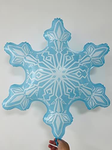 5pcs 36 inch albastru fulgi de zăpadă baloane-iarnă-temă de decelerații de zi de naștere aprovizionare cu flori-iarnă pentru