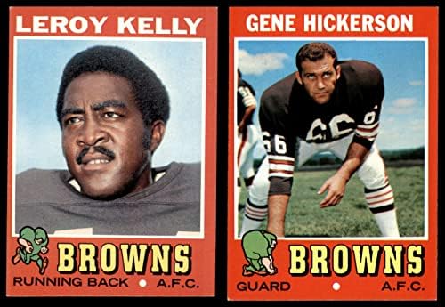 1971 Topps Cleveland Browns Team Set Cleveland Browns-FB NM Browns-FB