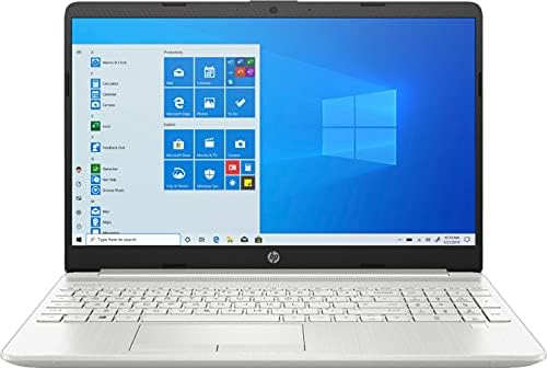 2021 cel mai nou Laptop de afaceri HP 15.6 FHD IPS, A 11-a generație Intel i3-1115g4, 8 GB RAM DDR4, 256 GB SSD PCIE, amprentă digitală, ușor, Încărcare rapidă, pachet cu HDMI, Windows 10 Home, Silver