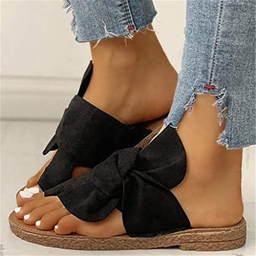 Sandale xudanell pentru femei plută talpă confortabilă cu arc moale nod casual deschis de la picioare și diapozitive cu tocuri