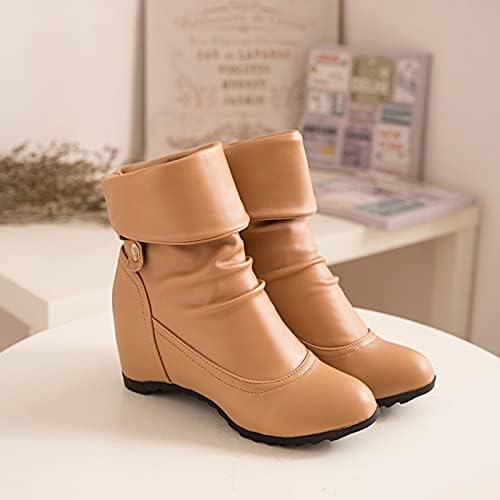 Waserce chunky pantof pentru femei Comerț exterior SOILD Culoare din piele înaltă cu tocuri cu tocuri cu călcâie scurte pantofi