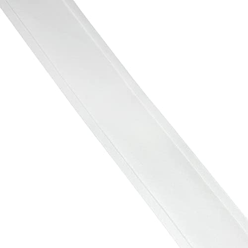 Banda de legare albă cu o singură planificare bandă de părtinire cu prejudecăți bandă de legare 1 7/8 inch x 2 1/2 metri Accesorii de îmbrăcăminte DIY pentru cusut, cusătură, legare, hemming, conducte