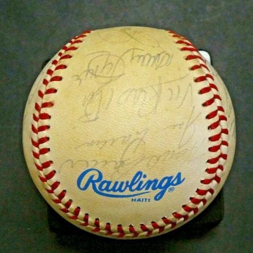 Joe DiMaggio Dickey Slaughter Mize Lopat Keller a semnat Baseball Full JSA Letter - Baseballs autografate