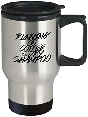 Sassy Mug, Running on Coffee and Dry Sampon, Mom Life, Funny Mug, Life Is Crazy Mug, Lol Cadou, acesta este viața mea de cafea