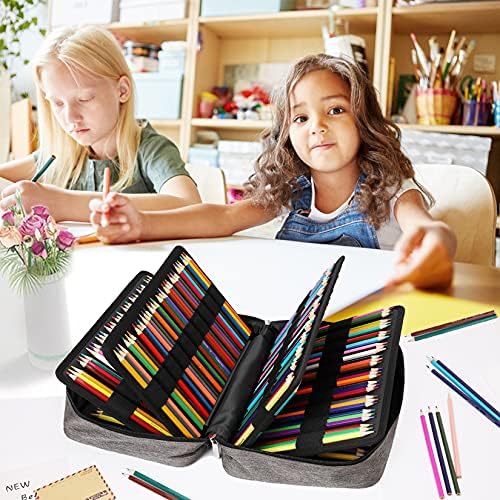 Ayvanber cu capacitate mare de creion colorat Organizator 304 Sloturi suport pentru pixuri de depozitare impermeabilă de depozitare