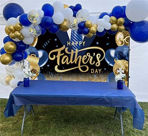Fericit Ziua Tatălui fundal albastru aur sclipici balon Ziua Tatălui Petrecere fundal iubesc tata mulțumesc Tati familie Festival
