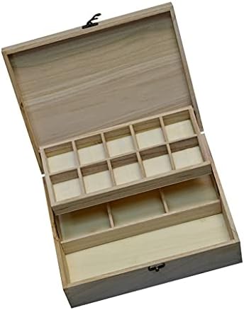 Seewoode Ag205 1 bucată din lemn simplu bijuterii Cercei cu brățări Colle Colier Cutie de depozitare din lemn Organizator pentru