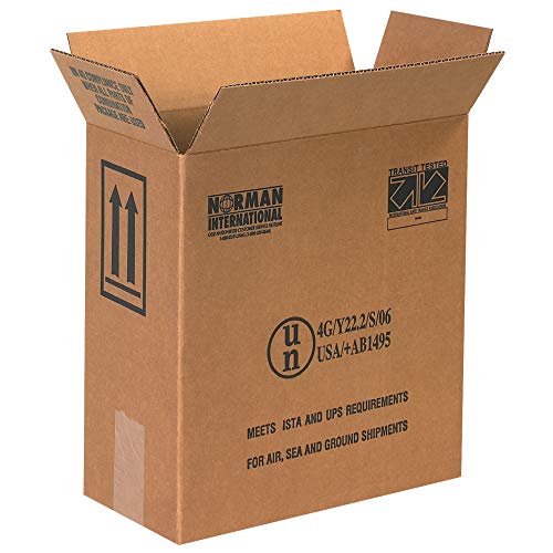 Cutii de plastic haz Mat, 2-1 galoane, 12 x 6 x 12 3/4, Kraft, 20 / pachet