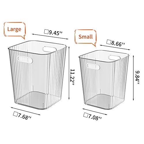 Gunoi mic de gunoi pot 3 litri de gunoi de gunoi, coșul de containere din plastic cu mâner pentru baie, dormitor, birouri,