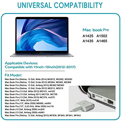 Cablu de încărcare magnetică USB C și MacBook Air Pro 60w TIP compatibil PD la MagSafe2 Cablu de încărcare 1,8m