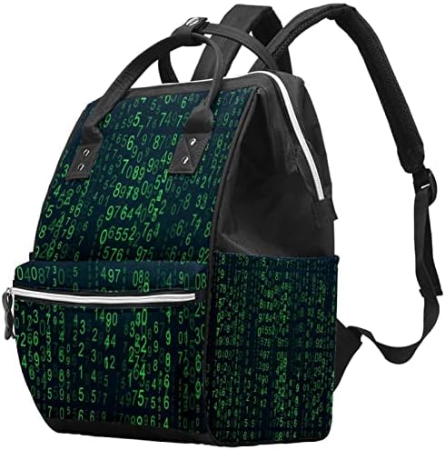 Rucsac de călătorie Guerotkr, pungi de scutec, geantă pentru scutece pentru rucsac, cod de date al programului de calculator