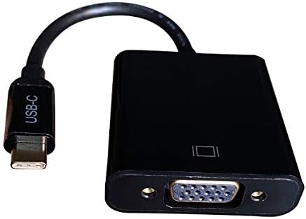 Adaptor USB-C la VGA Thunderbolt 3 cu conector placat cu aur USB3.1 Tip C la adaptor VGA pentru VGA compatibil pentru MacBook