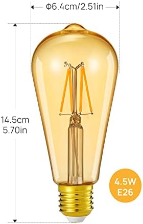 Linkind Smart Edison becuri 4 Pack & amp; Non-Dimmable moale alb LED Becuri 6 Pack