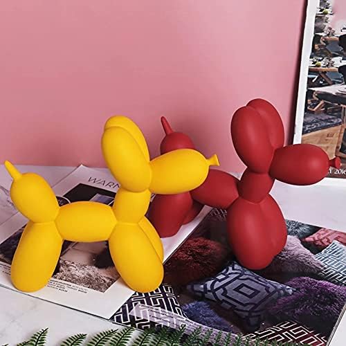 Meșteșuguri de rășină sculptură cadou drăguț cu baloane mici accesorii pentru petreceri pentru câini acasă desktop ornament