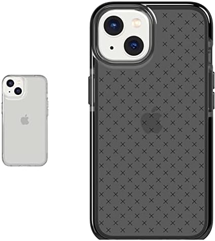 Tech21 iPhone 14 EVO Clear-Carcasă de telefon limpede rezistentă la zgârieturi, cu șoc, care se absoarbă de șoc și iPhone 14