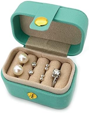 Rsaoyan PU cutie de bijuterii pentru inele, pandantive, cercei, colier, brățară Organizator mic organizator de bijuterii