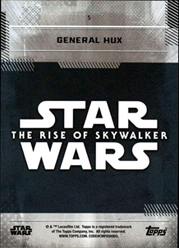 2019 Topps Star Wars ascensiunea Skywalker seria unu 5 card de tranzacționare General Hux