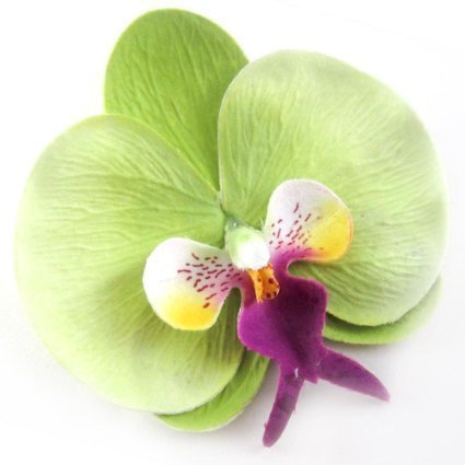 Boolavard® TM Orchid Flower Hair Clip Bridal Hawaii Party Girl