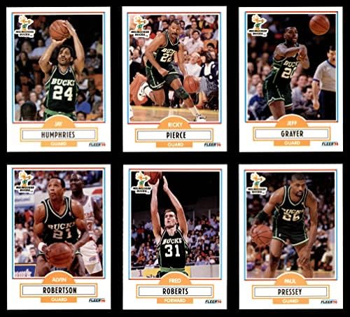 1990-91 Fleer Milwaukee Bucks Team Set Milwaukee Bucks NM/MT Bucks
