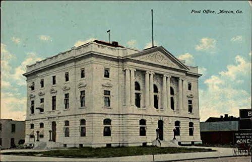 Post Office Macon, Georgia GA Original Antique Postcard 1913