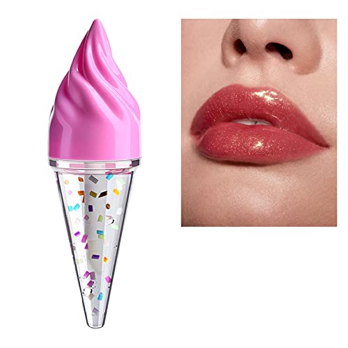 Xiahium Lip Gloss clear Pack Sticky Color Makeup Supply Candy Filler Lip Color Ice Lip Honey Transparent 5ml clear Lip Gloss