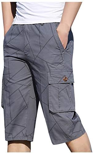 Pantaloni scurți pentru bărbați ymosrh vara casual casual culturism imprimat buzunar pantaloni scurți pantaloni bărbați bărbați