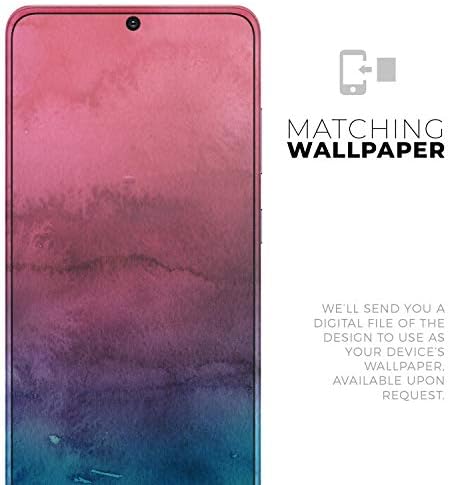 Design Skinz Vivid Pink 869 Absorbit textura acuarelă de protecție Vinil Vinil Decal Acoperire Piele Compatibil cu Samsung