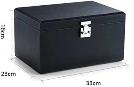 LDCHNH prințesă cutie de depozitare a bijuteriilor în stil European cu blocare cutie de bijuterii de mare capacitate