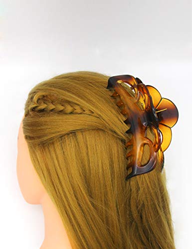 Agrafe mari de păr ACCGLORY pentru păr gros Plastic Mare gheare Clipuri Updo Hair Styling Accesorii pentru femei puternic Hold