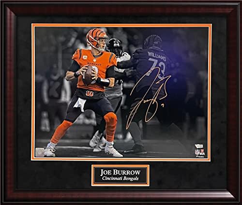 Joe Burrow Autograph Photo Spotlight 23 × 27 Autentificare fanatică - Fotografii autografate NFL