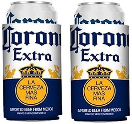 Corona Extra Beer Can Can Cooler Suport Kaddy Huggie Coolie Set de 2