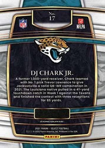 2021 Panini Select 17 DJ Chark Jr. Concourse Jacksonville Jaguars NFL Card de tranzacționare de fotbal