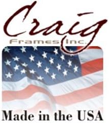 Craig Frames 1WB3BK 4 cu 6 inci cadru, finisaj neted al învelișului, lat de 1 inch, negru